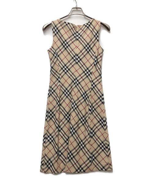 BURBERRY BLUE LABEL（バーバリー ブルー レーベル）BURBERRY BLUE LABEL (バーバリーロンドンブルーレーベル) ノースリーブ・キャミソールワンピース ベージュ サイズ:Mの古着・服飾アイテム