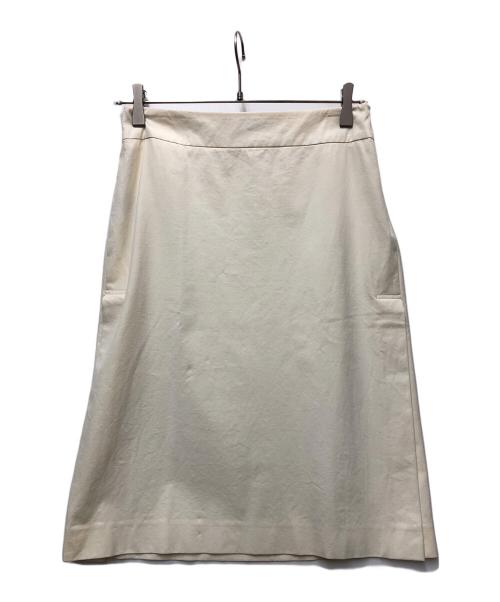 JIL SANDER（ジルサンダー）JIL SANDER (ジルサンダー) サイドスリットスカート ベージュ サイズ:Sの古着・服飾アイテム