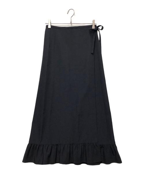 tricot COMME des GARCONS（トリココムデギャルソン）tricot COMME des GARCONS (トリココムデギャルソン) ラップスカート ネイビー サイズ:Mの古着・服飾アイテム