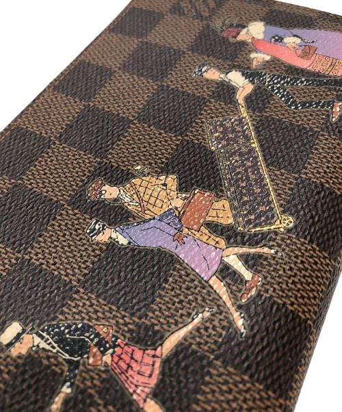 LOUIS VUITTON（ルイ ヴィトン）LOUIS VUITTON (ルイ ヴィトン) ダミエジッピーウォレットヴィオレ長財布の古着・服飾アイテム