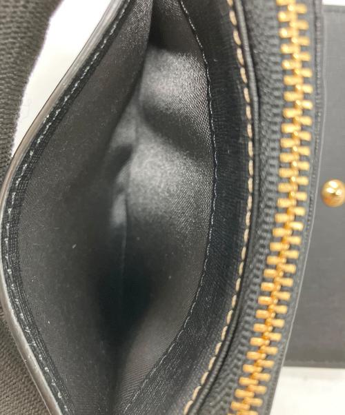 MACKINTOSH LONDON（マッキントッシュ ロンドン）MACKINTOSH LONDON (マッキントッシュ ロンドン) 2つ折り財布 ベージュ×ブラックの古着・服飾アイテム