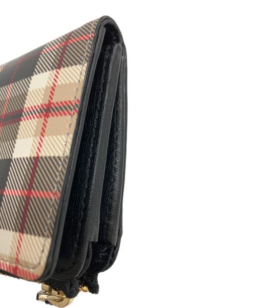 MACKINTOSH LONDON（マッキントッシュ ロンドン）MACKINTOSH LONDON (マッキントッシュ ロンドン) 2つ折り財布 ベージュ×ブラックの古着・服飾アイテム