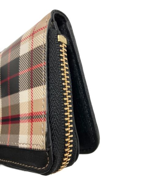 MACKINTOSH LONDON（マッキントッシュ ロンドン）MACKINTOSH LONDON (マッキントッシュ ロンドン) 2つ折り財布 ベージュ×ブラックの古着・服飾アイテム