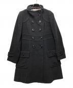 BURBERRY BLUE LABELバーバリーロンドンブルーレーベル）の古着「ロングコート」｜グレー