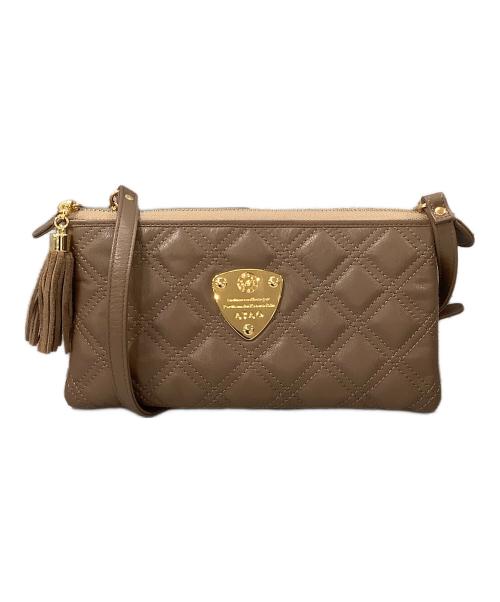 ATAO（アタオ）ATAO (アタオ) ブーブー・ラフダイヤモンド　ポシェット ブラウンの古着・服飾アイテム