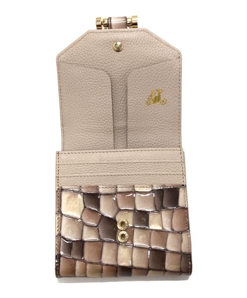 ATAO（アタオ）ATAO (アタオ) 2つ折り財布 ベージュの古着・服飾アイテム