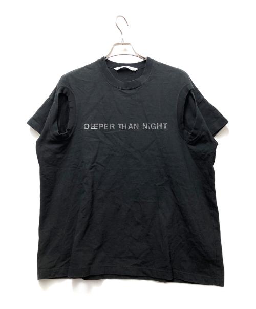 JOHN LAWRENCE SULLIVAN（ジョン ローレンス サリバン）JOHN LAWRENCE SULLIVAN (ジョン ローレンス サリバン) 半袖カットソー ブラック サイズ:XSの古着・服飾アイテム