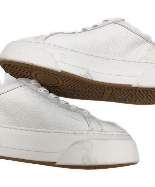 TORY BURCH（トリーバーチ）TORY BURCH (トリーバーチ) ローカットスニーカー ホワイト×グリーン サイズ:US7.5の古着・服飾アイテム