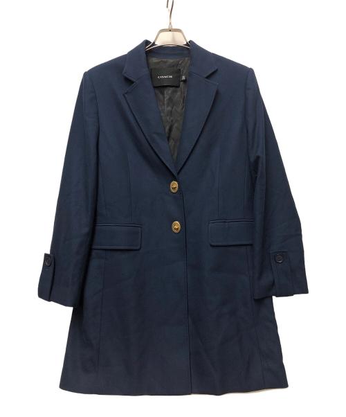 COACH（コーチ）COACH (コーチ) ターンロックチェスターコート ネイビー サイズ:Sの古着・服飾アイテム