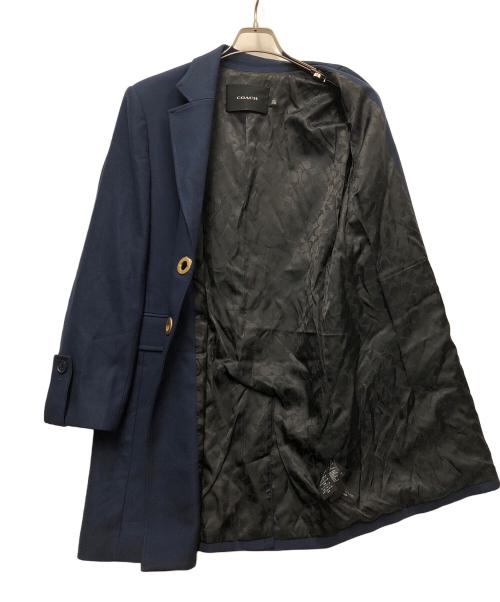 COACH（コーチ）COACH (コーチ) ターンロックチェスターコート ネイビー サイズ:Sの古着・服飾アイテム