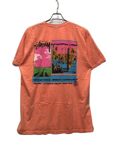 stussy（ステューシー）stussy (ステューシー) 半袖カットソー ピンク サイズ:Lの古着・服飾アイテム