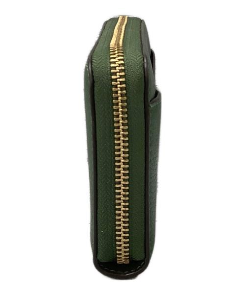 COACH（コーチ）COACH (コーチ) エッセンシャルスリムアコーディオンジップウォレット　ラウンドファスナー長財布 グリーンの古着・服飾アイテム