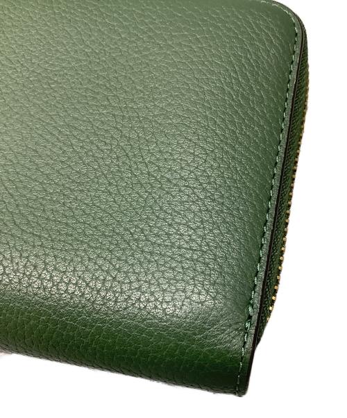 COACH（コーチ）COACH (コーチ) エッセンシャルスリムアコーディオンジップウォレット　ラウンドファスナー長財布 グリーンの古着・服飾アイテム
