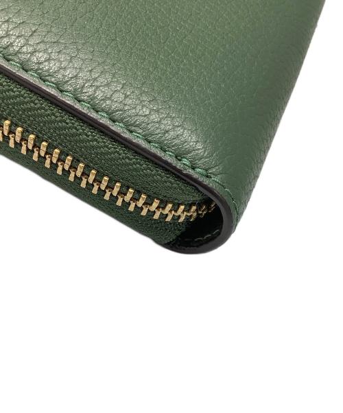 COACH（コーチ）COACH (コーチ) エッセンシャルスリムアコーディオンジップウォレット　ラウンドファスナー長財布 グリーンの古着・服飾アイテム