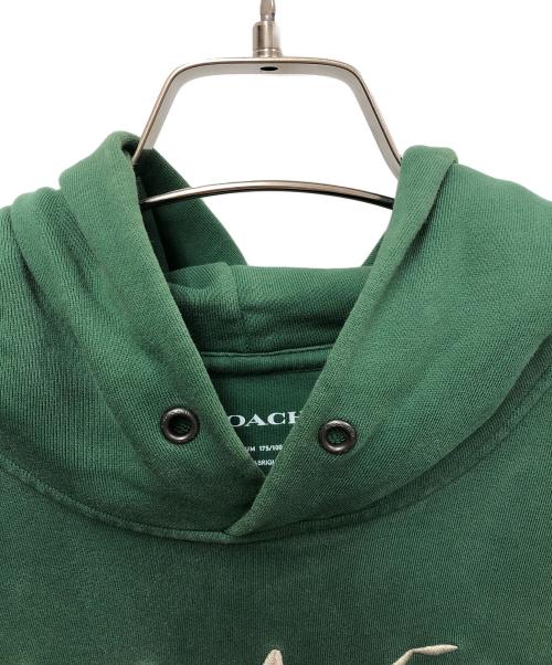 COACH（コーチ）COACH (コーチ) Diary Script Hoodie グリーン サイズ:Mの古着・服飾アイテム