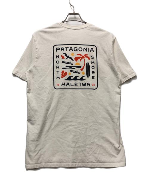 Patagonia（パタゴニア）Patagonia (パタゴニア) 半袖Tシャツ アイボリー サイズ:Mの古着・服飾アイテム