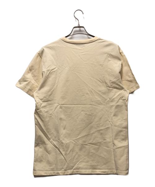 maison kitsune（メゾンキツネ）MAISON KITSUNE (メゾンキツネ) 半袖Tシャツ ベージュ サイズ:Mの古着・服飾アイテム