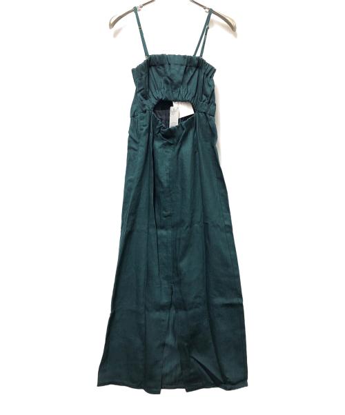 IENA（イエナ）IENA (イエナ) ノースリーブ・キャミソールワンピース グリーン サイズ:Mの古着・服飾アイテム