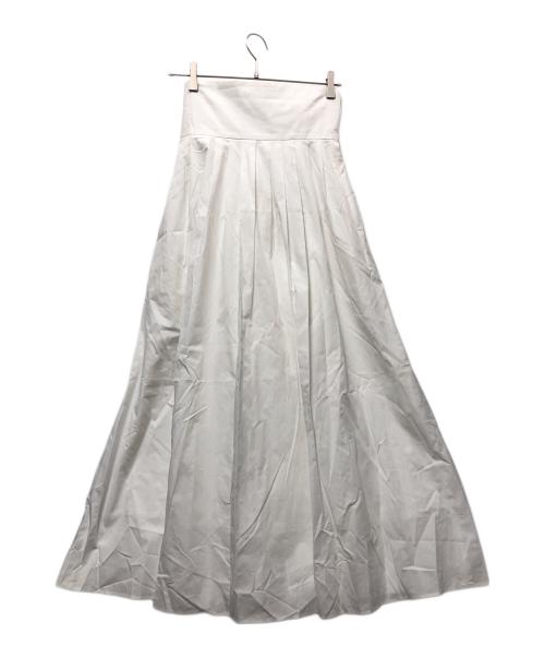 ELIN（エリン）ELIN (エリン) Broad waist bow sk ホワイト サイズ:Mの古着・服飾アイテム