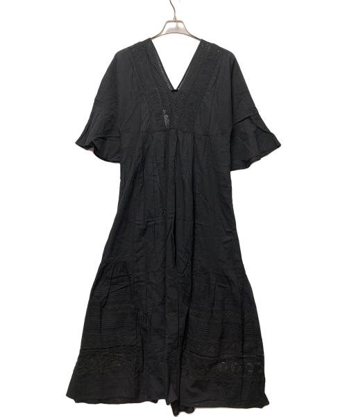 ne quittez pas（ヌキテパ）ne quittez pas (ヌキテパ) 半袖ワンピース ブラック サイズ:Mの古着・服飾アイテム