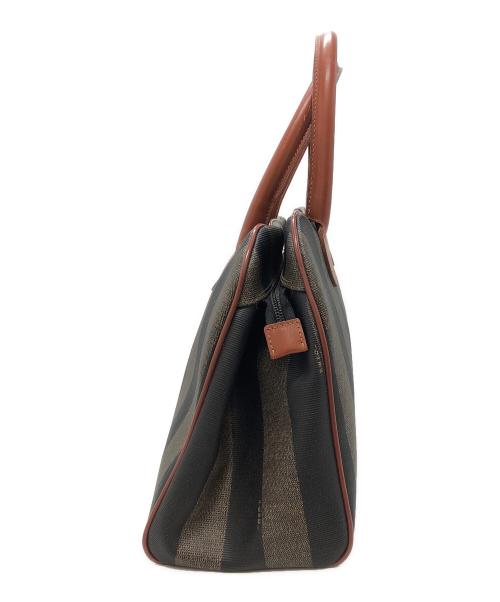 FENDI（フェンディ）FENDI (フェンディ) ミニボストンバッグ ブラウン×ベージュの古着・服飾アイテム