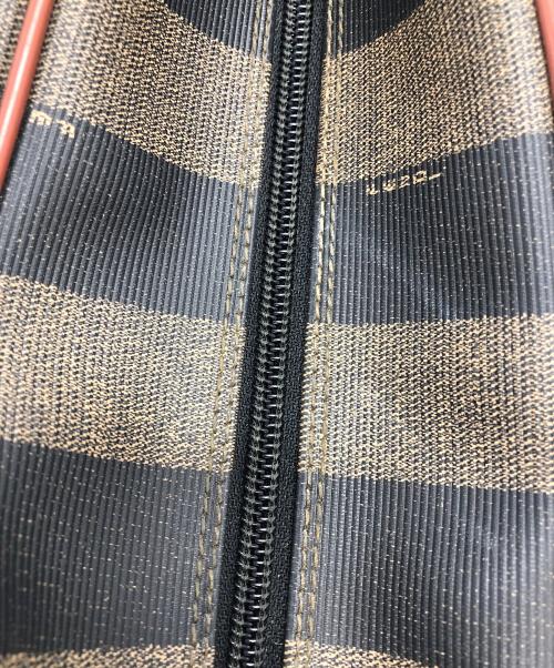 FENDI（フェンディ）FENDI (フェンディ) ミニボストンバッグ ブラウン×ベージュの古着・服飾アイテム