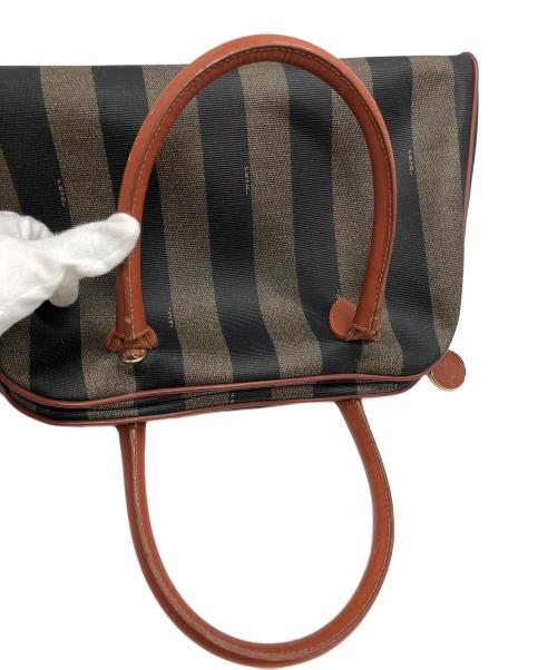 FENDI（フェンディ）FENDI (フェンディ) ミニボストンバッグ ブラウン×ベージュの古着・服飾アイテム