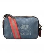 COACHコーチ）の古着「デニムショルダーバッグ」｜ブルー