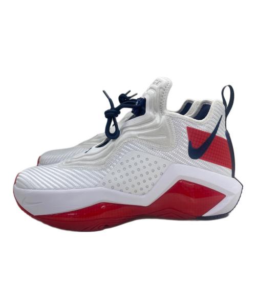 NIKE（ナイキ）NIKE (ナイキ) Nike LeBron Soldier 14(レブロンソルジャー14) ホワイト×ネイビー×レッド サイズ:27cmの古着・服飾アイテム