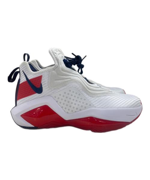 NIKE（ナイキ）NIKE (ナイキ) Nike LeBron Soldier 14(レブロンソルジャー14) ホワイト×ネイビー×レッド サイズ:27cmの古着・服飾アイテム