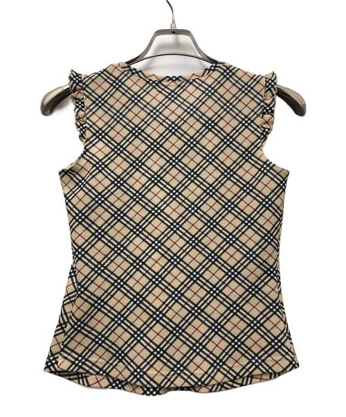 BURBERRY BLUE LABEL（バーバリー ブルー レーベル）BURBERRY BLUE LABEL (バーバリーロンドンブルーレーベル) ノースリーブカットソー ベージュ サイズ:Mの古着・服飾アイテム