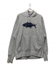 MENEMSHA BLUES（メネムシャ ブルース）の古着「プルオーバーパーカー」｜グレー