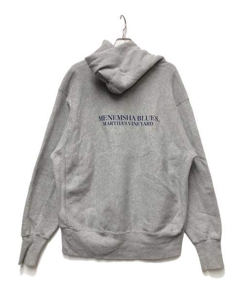 MENEMSHA BLUES（メネムシャ ブルース）MENEMSHA BLUES (メネムシャ ブルース) プルオーバーパーカー グレー サイズ:不明の古着・服飾アイテム