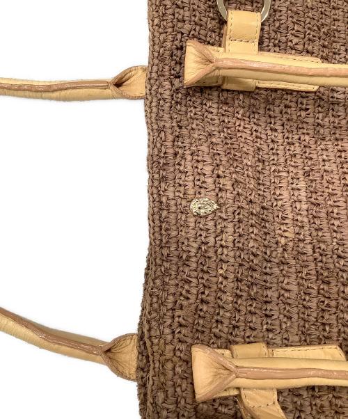 HELEN KAMINSKI（ヘレンカミンスキー）HELEN KAMINSKI (ヘレンカミンスキー) トートバッグ ベージュ×ブラウンの古着・服飾アイテム