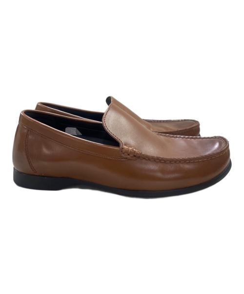 REGAL（リーガル）REGAL (リーガル) レザースリッポン ブラウン サイズ:27cmの古着・服飾アイテム