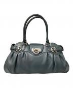 Salvatore Ferragamoサルヴァトーレ フェラガモ）の古着「ガンチーニマリッサ　ハンドバッグ」｜ダークグリーン