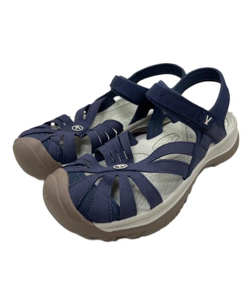 KEEN（キーン）KEEN (キーン) ROSE SANDAL(ローズサンダル) ネイビー×ベージュ サイズ:25cmの古着・服飾アイテム