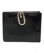 GUCCIグッチ）の古着「レザー　2つ折り財布」｜ブラック