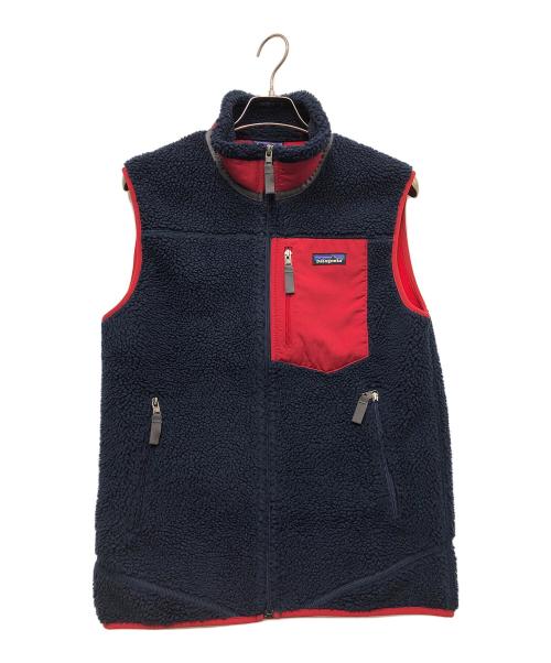 Patagonia（パタゴニア）Patagonia (パタゴニア) クラシック レトロX べスト ネイビー×レッド サイズ:Mの古着・服飾アイテム
