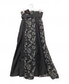 UNITED TOKYOユナイテッドトーキョー）の古着「ロングスカート」｜ブラック×グレー