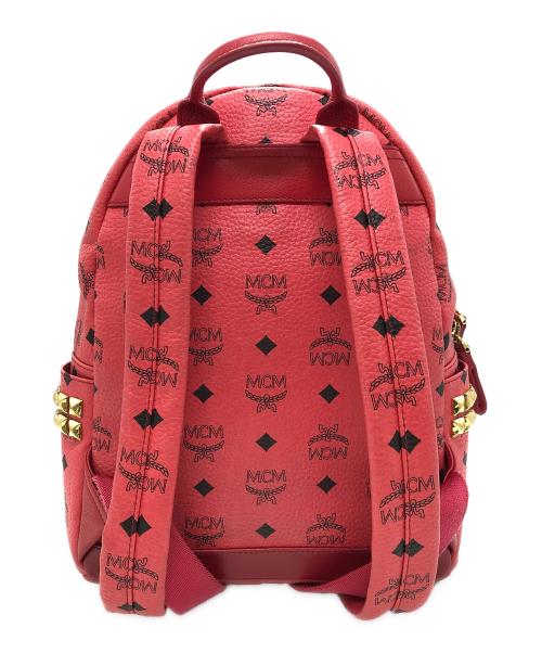 MCM（エムシーエム）MCM (エムシーエム) スタッズリュック ピンクの古着・服飾アイテム
