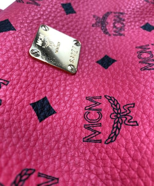 MCM（エムシーエム）MCM (エムシーエム) スタッズリュック ピンクの古着・服飾アイテム