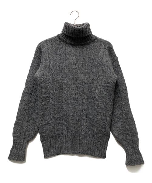 CHAPS RALPH LAUREN（チャップス ラルフローレン）CHAPS RALPH LAUREN (チャップス ラルフローレン) 厚手ニット グレー サイズ:Mの古着・服飾アイテム