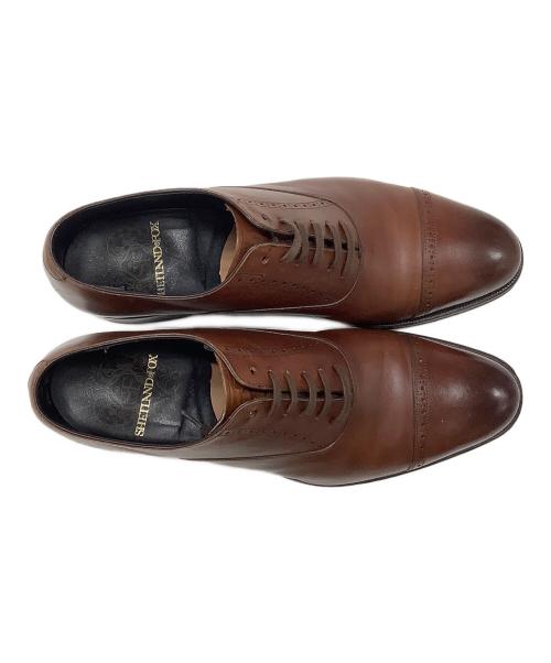 SHETLAND FOX（シェットランドフォックス）SHETLAND FOX (シェットランドフォックス) ストレートチップシューズ ブラウン サイズ:7の古着・服飾アイテム