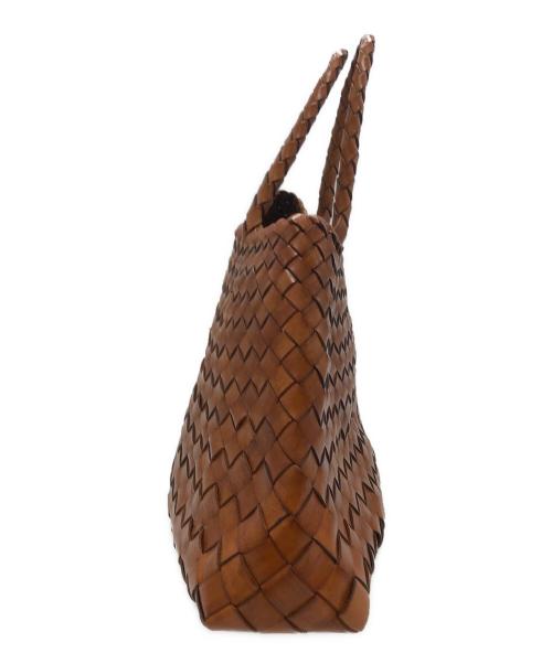 SAINT CHRISTOPHER（セント クリストファー）SAINT CHRISTOPHER (セント クリストファー) レザーバッグ ブラウンの古着・服飾アイテム