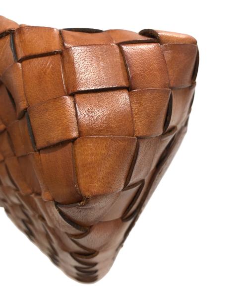 SAINT CHRISTOPHER（セント クリストファー）SAINT CHRISTOPHER (セント クリストファー) レザーバッグ ブラウンの古着・服飾アイテム