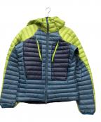 MILLETミレー）の古着「トリロジー シンテクス ダウン フーディー」｜グリーン×ブルー