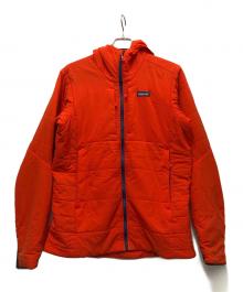Patagonia（パタゴニア）の古着「ナノエアフーディ」｜オレンジ×ネイビー