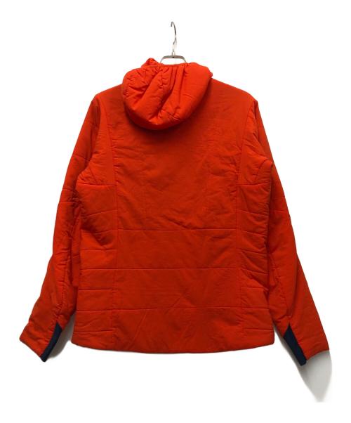 Patagonia（パタゴニア）Patagonia (パタゴニア) ナノエアフーディ オレンジ×ネイビー サイズ:Mの古着・服飾アイテム