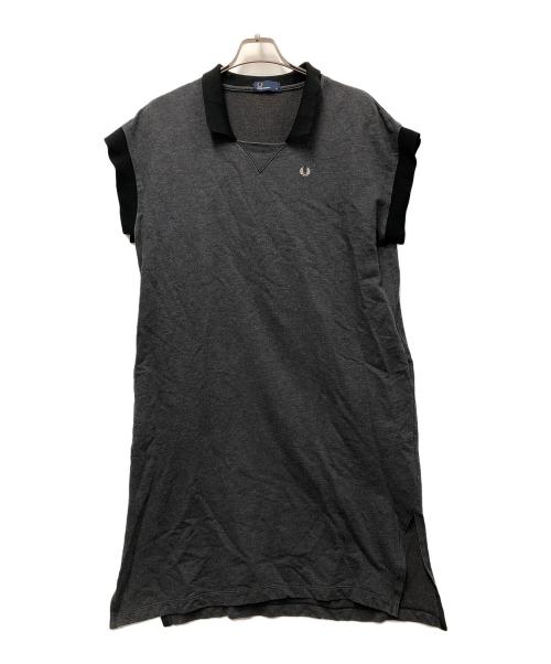FRED PERRY（フレッドペリー）FRED PERRY (フレッドペリー) 半袖ワンピース グレー サイズ:10の古着・服飾アイテム